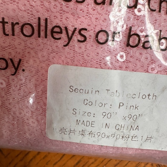 B-COOL Pink Tablecloth Sequin Table Overlays Elegance Wedding Decoration. . . - Picture 3 of 8